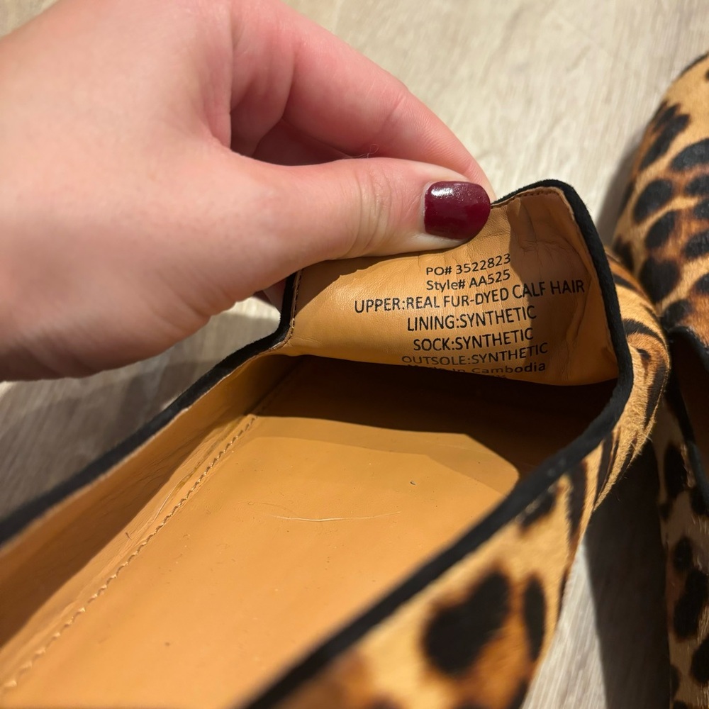 J. Crew size 8.5 leopard flats